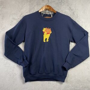 Winnie the Pooh Disney‎ Halloween Sweatshirt Navy Blue Small Sweater Vacation